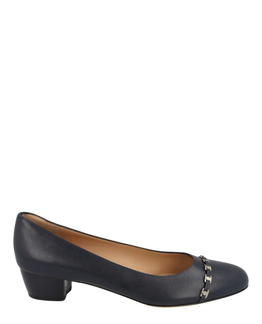 Ferragamo Pima Leather Pumps
