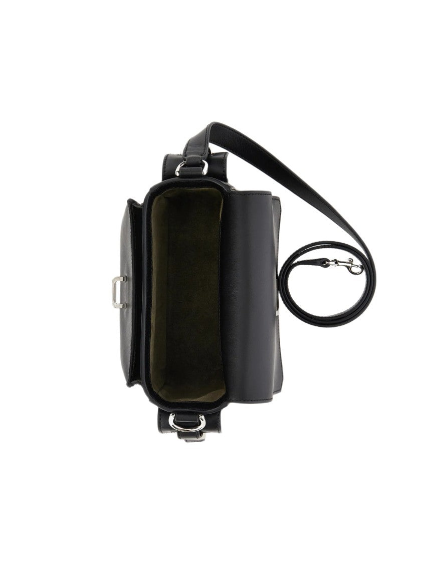 Hogan Rectangular Black Bag With Structured Silhouette