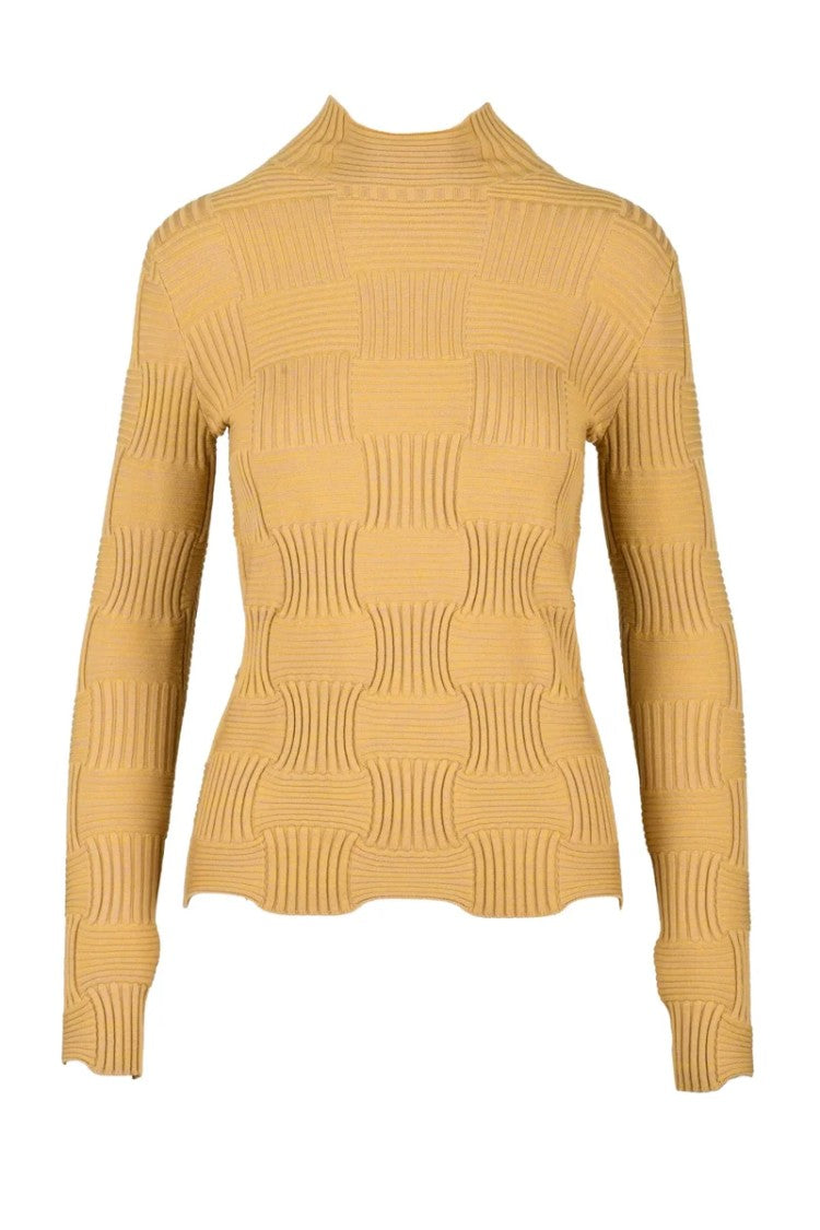 Bottega Veneta Underlayer Sweater Wool/Polyamide - Beige