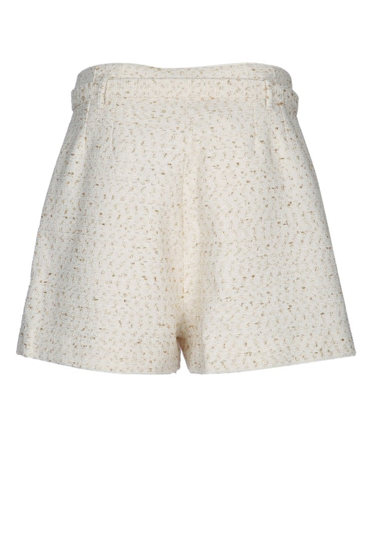 Self-Portrait Cream Boucle Short