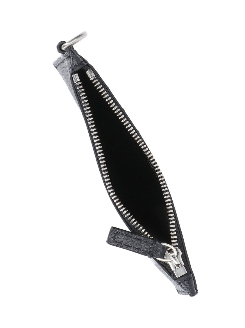 Balenciaga Cash' Card Holder With Keychain – Black