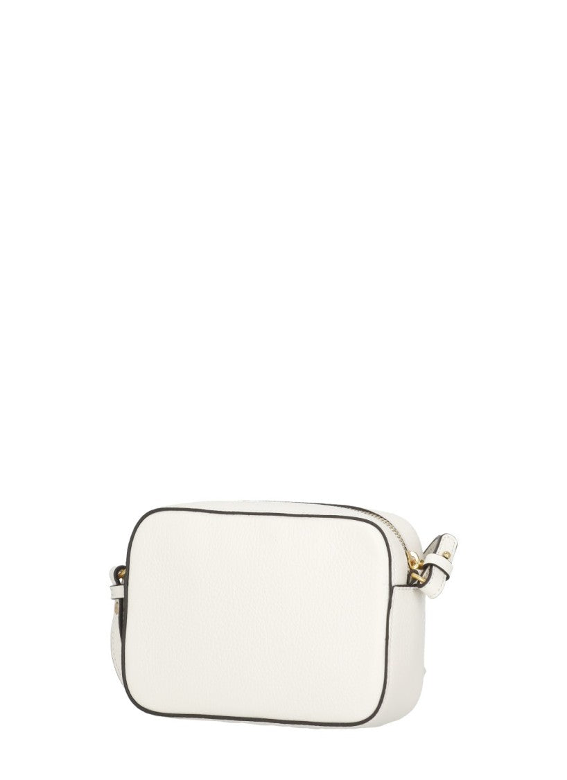 Coccinelle Pebbled Leather Mini Shoulder Bag With Zip Closure