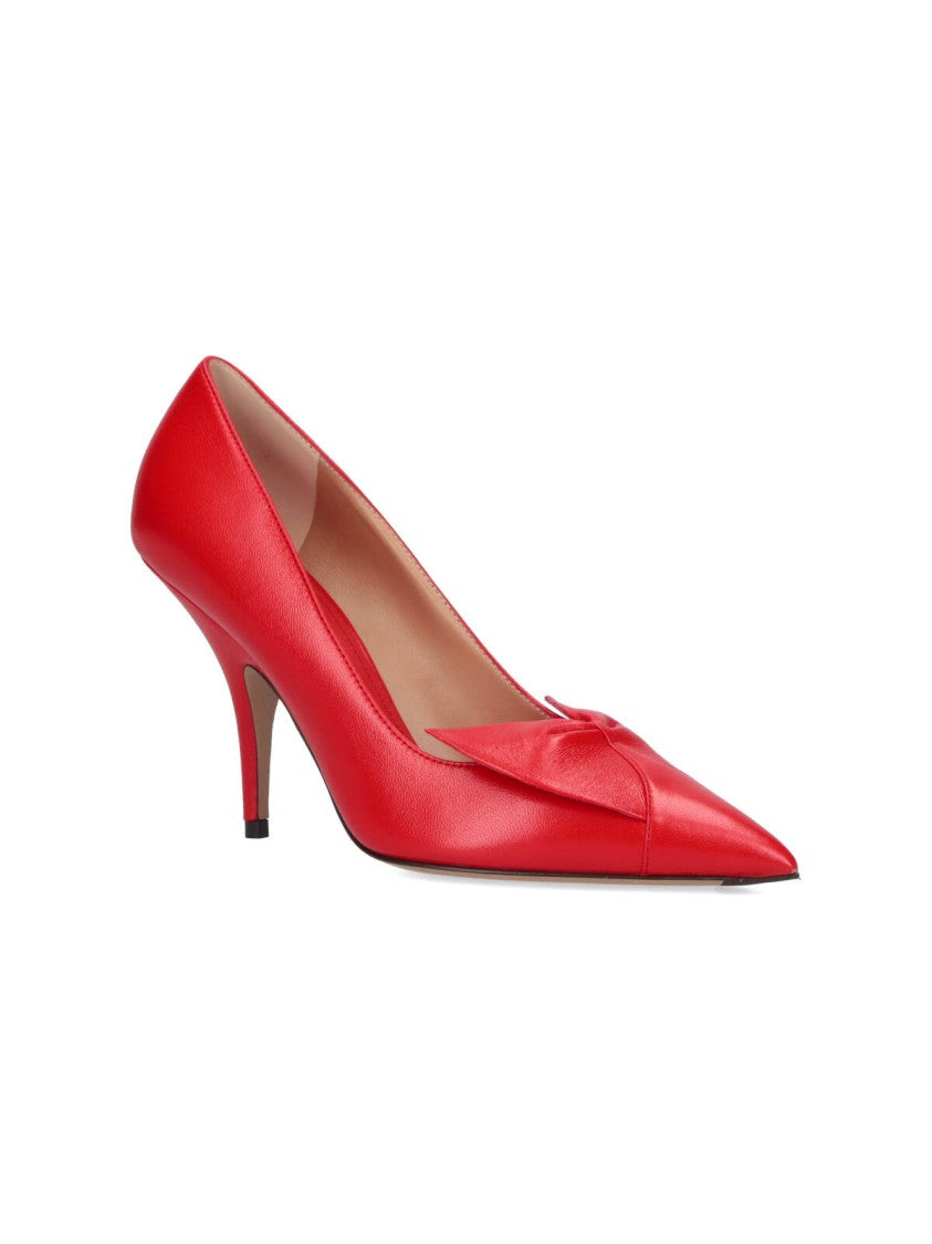 Ferragamo Pointed-Toe Pump With Mid-Height Stiletto Heel