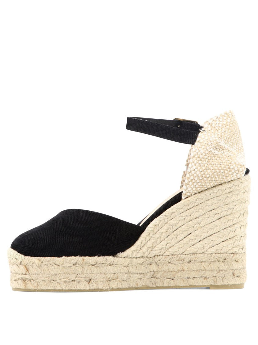 Castaner Wedge Heel Espadrilles With V-Neckline And Ankle Strap