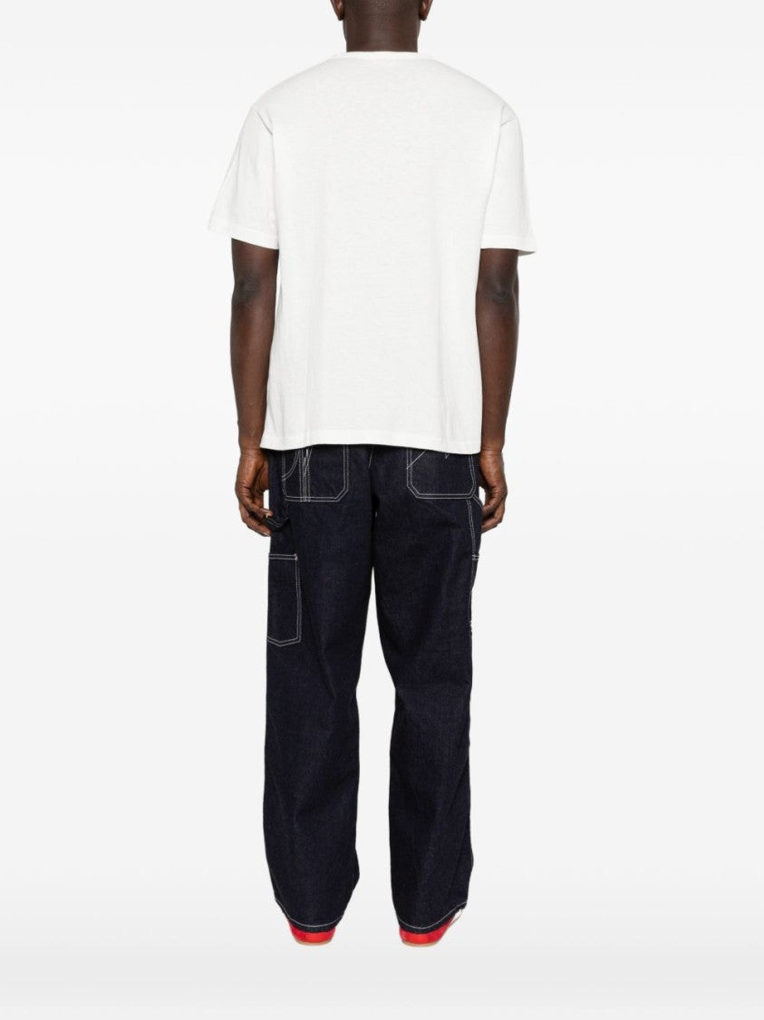 Kenzo White Short-Sleeve T-Shirt With Playful Tiger
