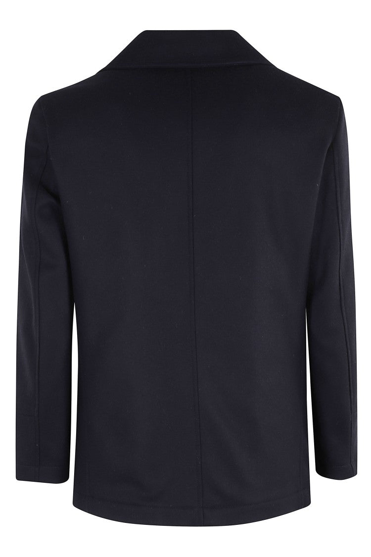 Camplin Double-Breasted Wool Blend Peacoat