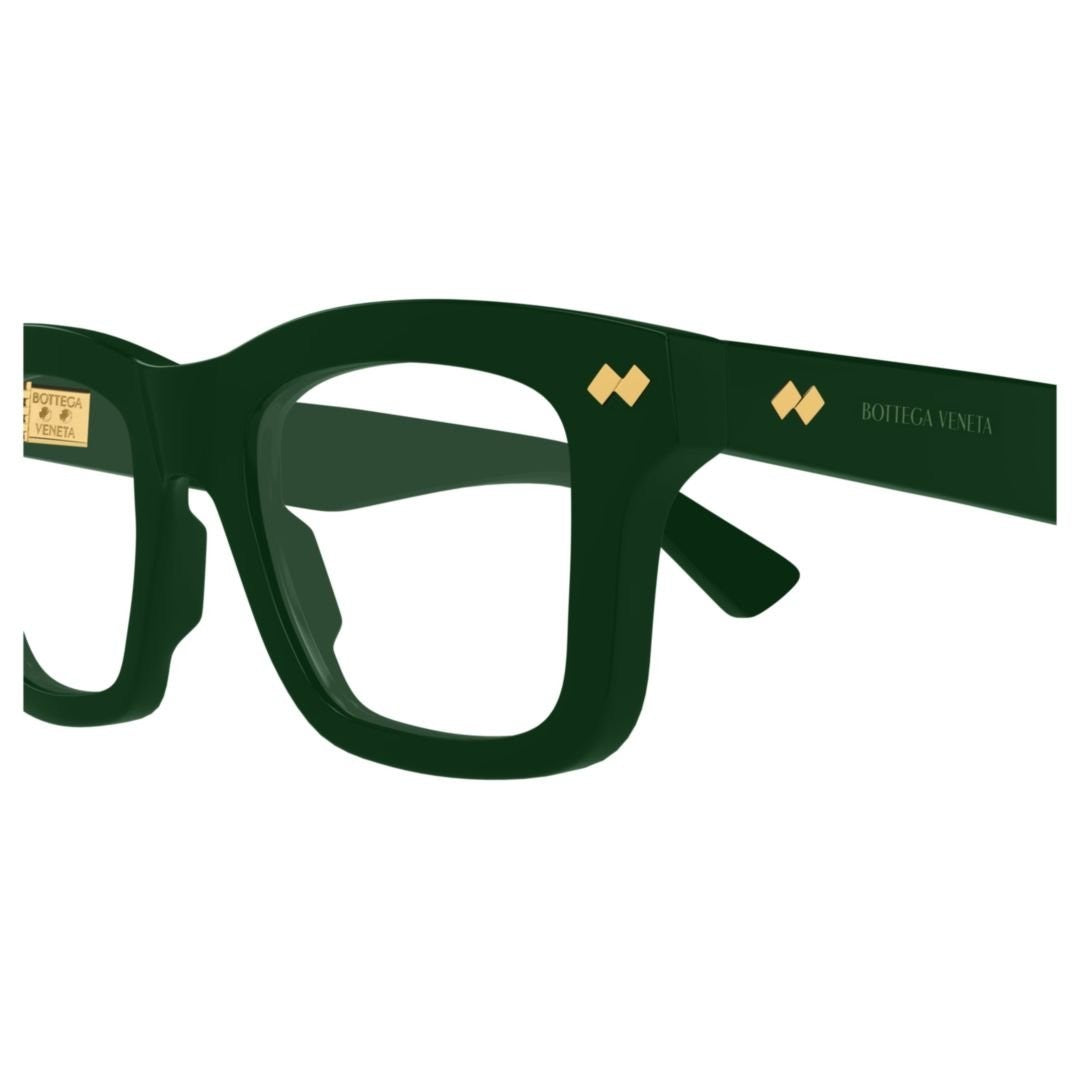 Bottega Veneta Eyeglasses Bv1353o 008 Green Green Transpare 51/20/145