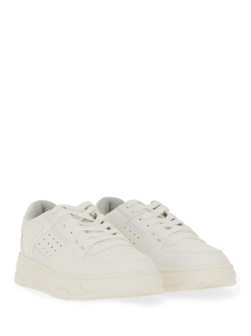 Hugo Low-Top Sneakers With Perforated Design And Textured Sole