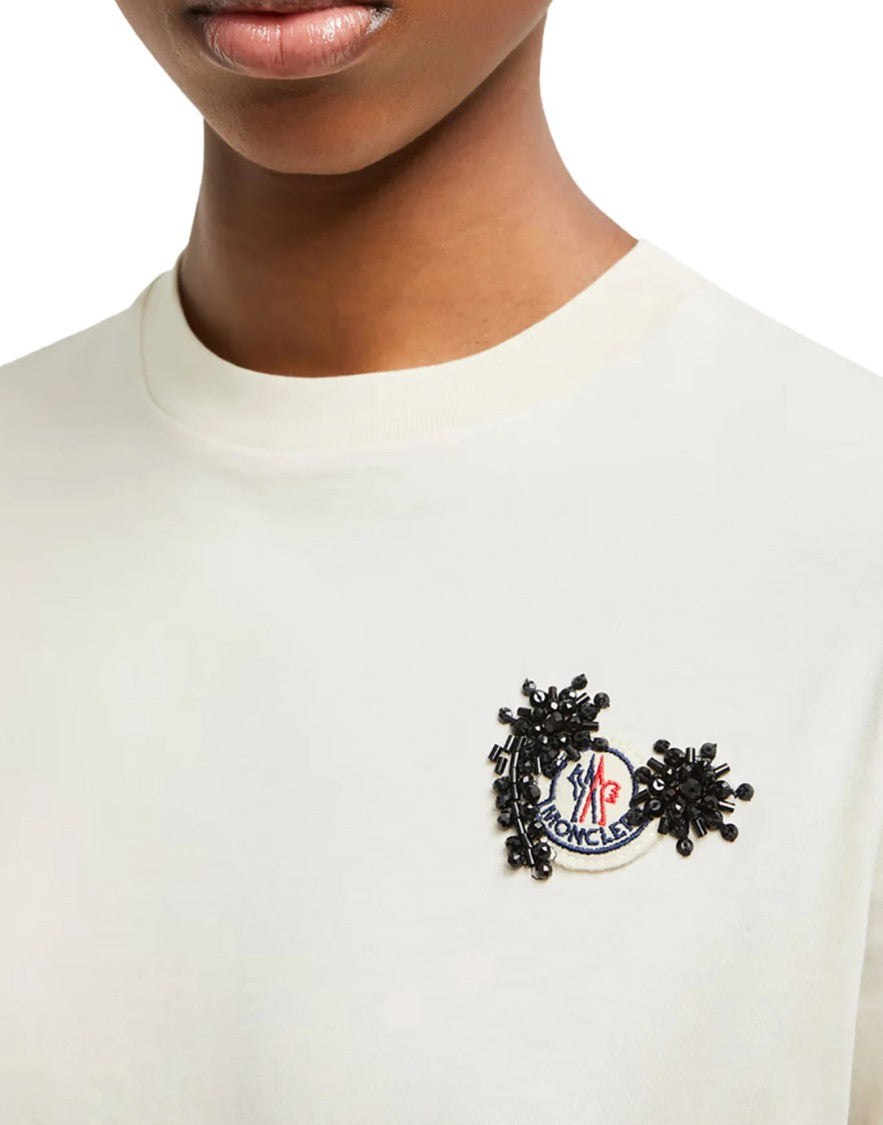 Moncler Hand-Beaded Logo T-Shirt