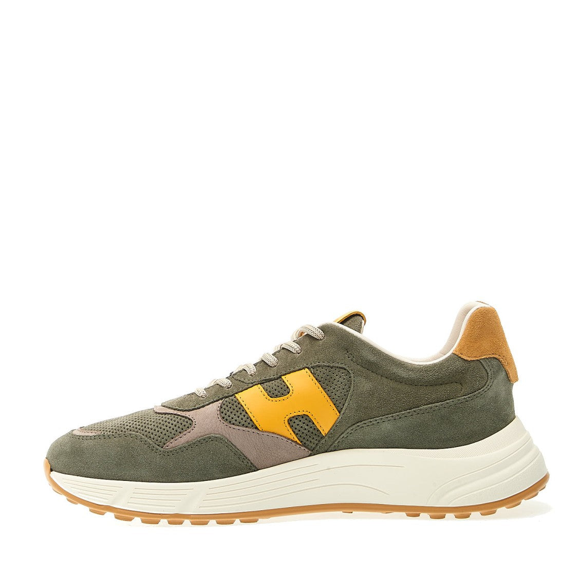 Hogan Hyperlight Suede Green H Yellow Sneakers