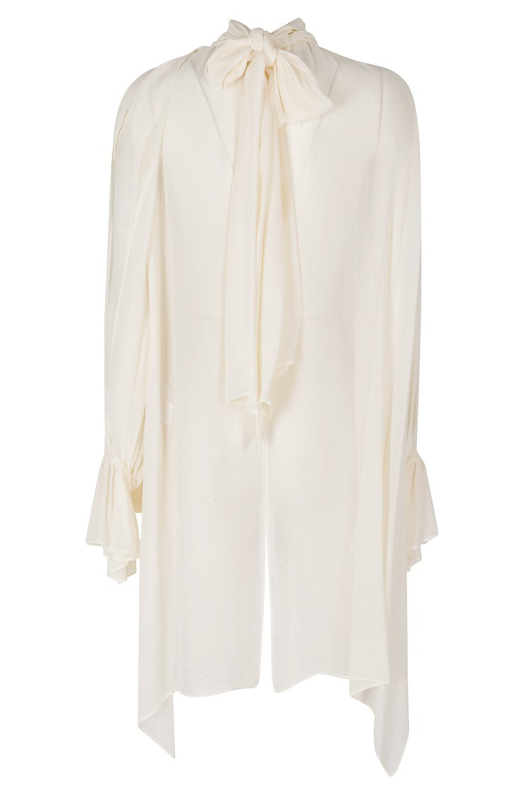 Semi Couture Butter Renie Georgette Neck Tie Blouse