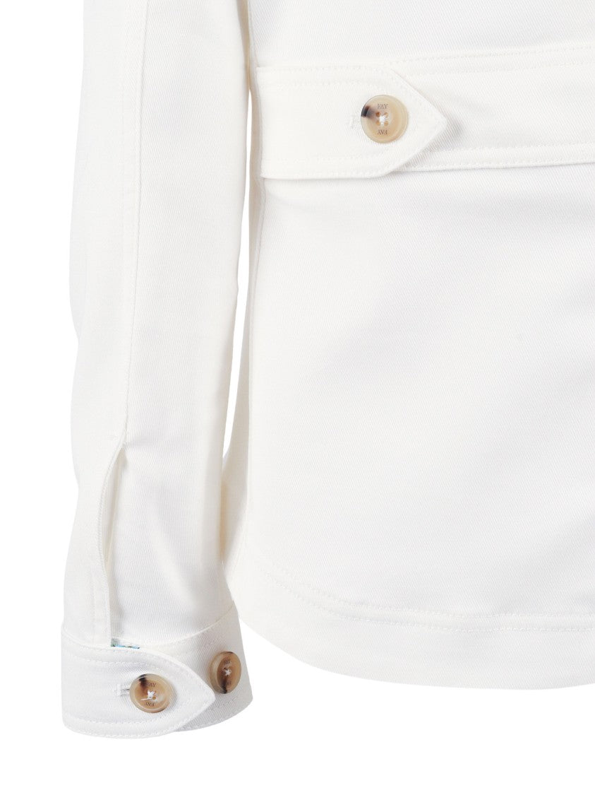 Fay Shirt Jacket Con Gancio Shirt Jacket