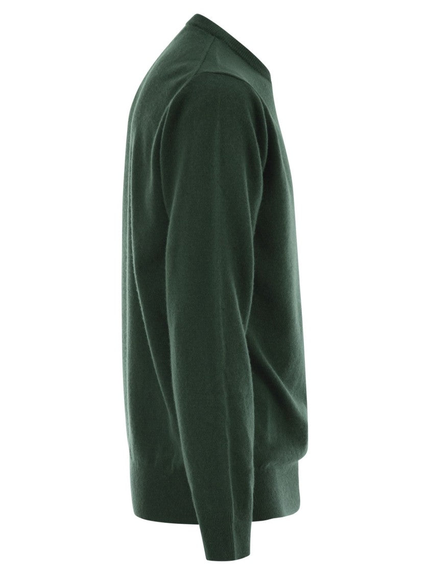 Mc2 Saint Barth Crew Neck Jumper With Embroidered Golf Champ Design