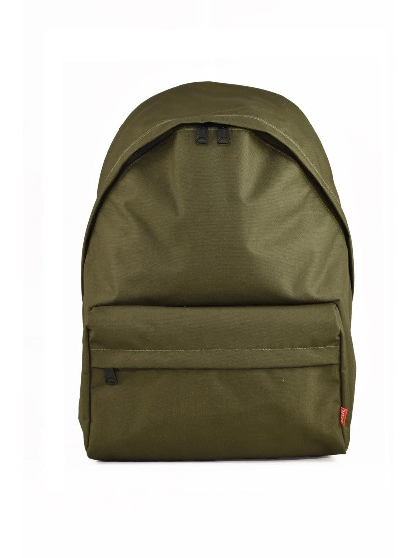 Diesel Green Olive Polyester Zip Closure Backpack