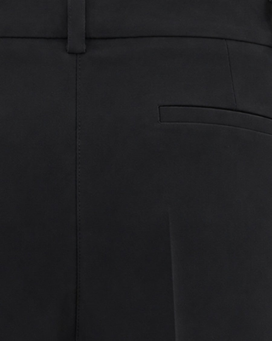 P.A.R.O.S.H. Black Tailored Mid-Rise Straight-Leg Pants