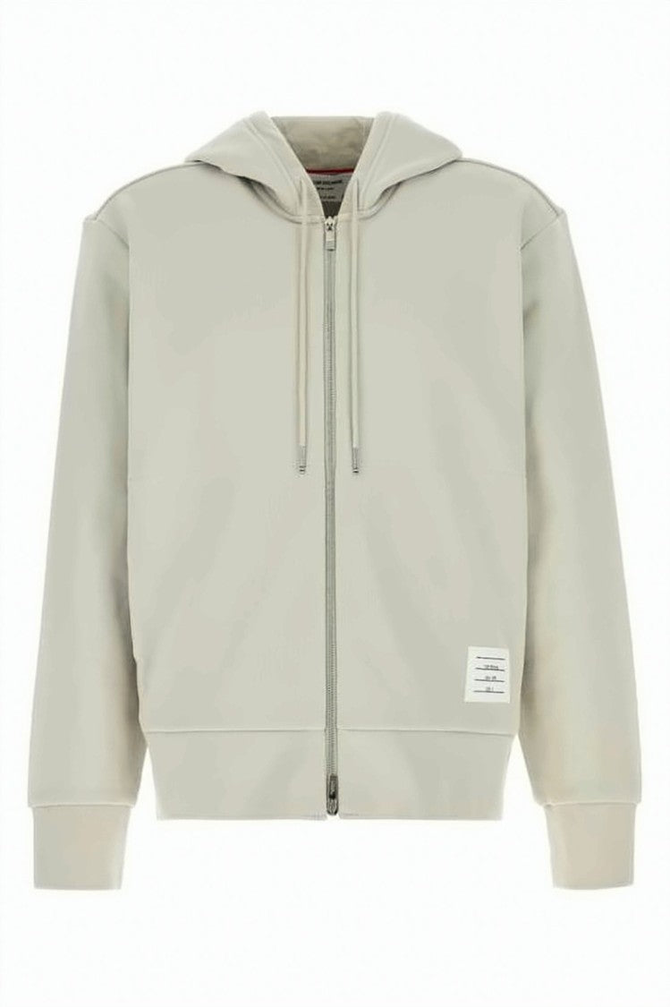 Thom Browne Zip-Up Hoodie In Soft Cotton