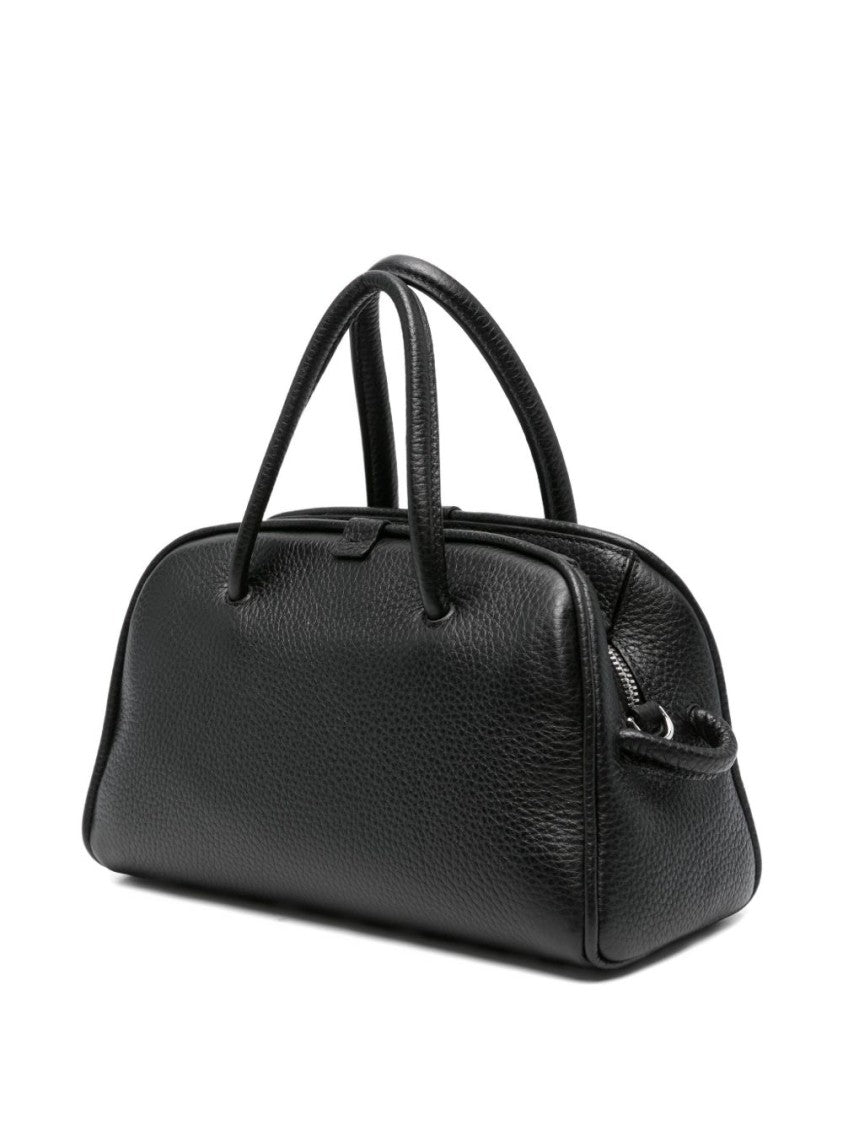Jacquemus Black Knot Detail Textured Leather Bag