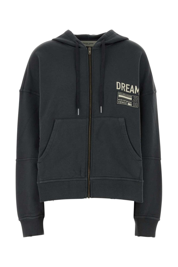 Golden Goose Dark Grey Cotton Oversize Ottaviano Sweatshirt