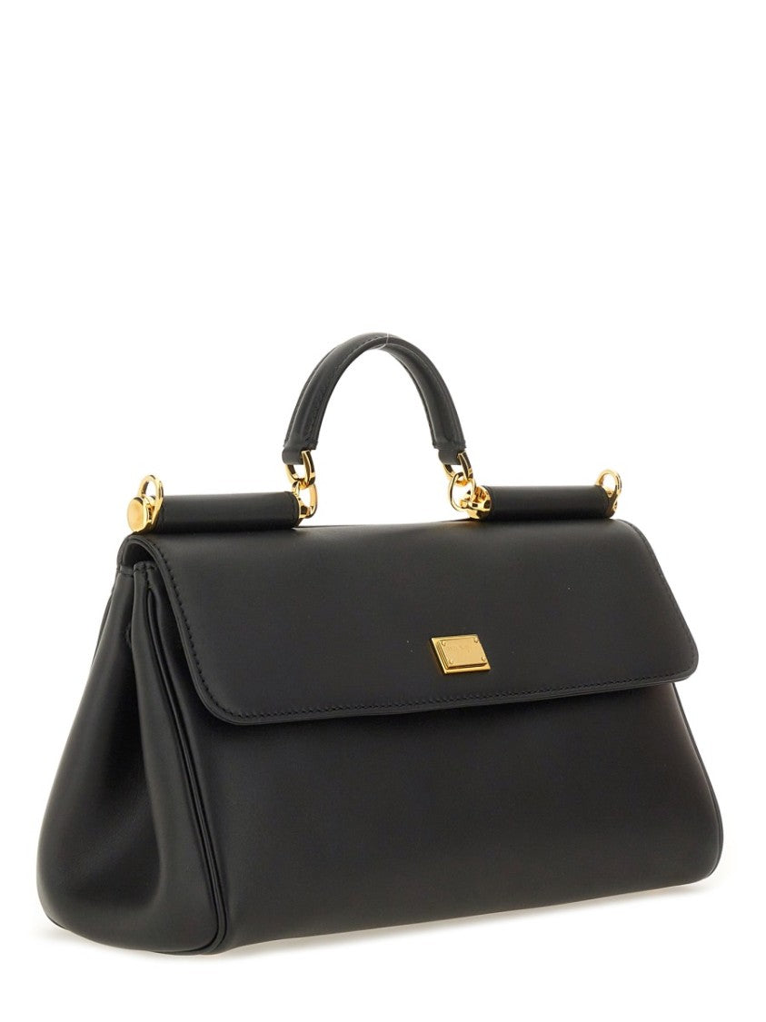 Dolce & Gabbana My Sicily Structured Leather Handbag Bag
