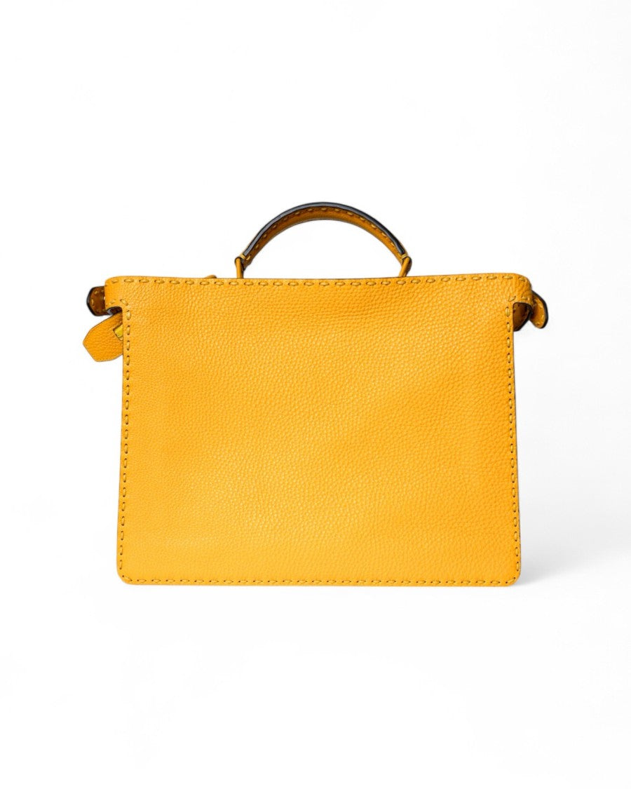 Fendi Peekaboo Iseeu Medium Yellow Saddlery