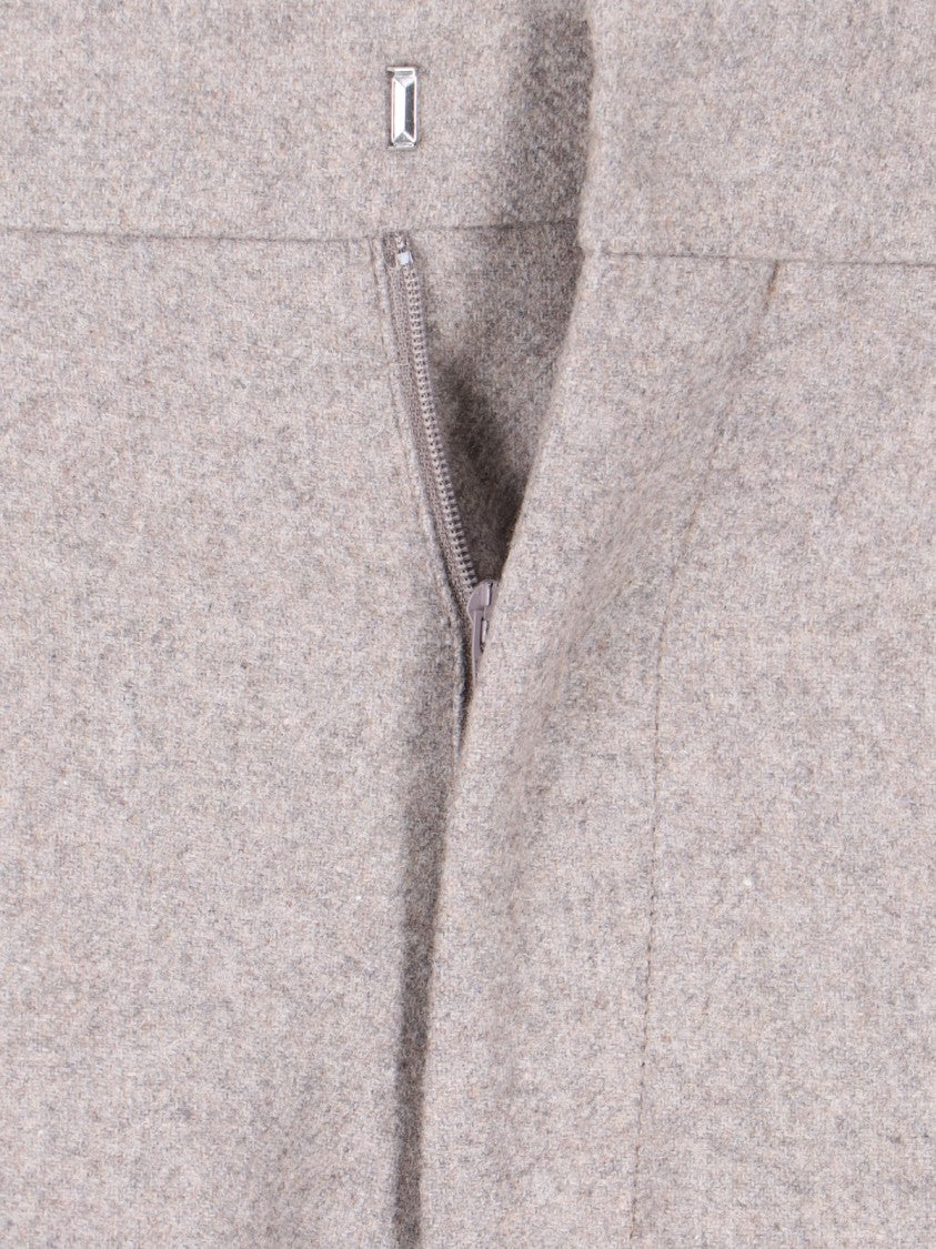 Filippa K K Wide Trousers In Grey Wool Blend