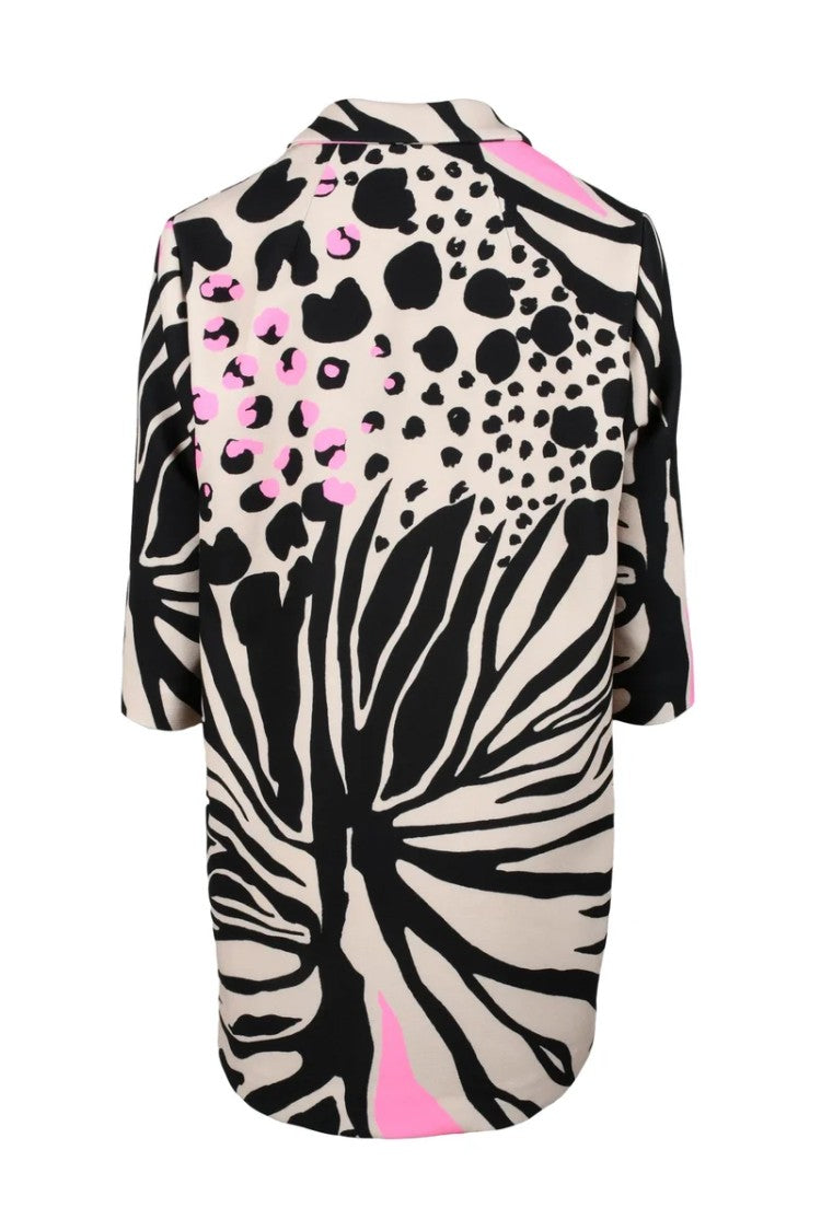 Bottega Martinese Short Multicolour Coat With Structured Fit