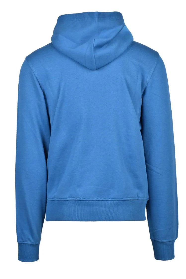 Diesel Blue Hooded Cotton Sweatshirt