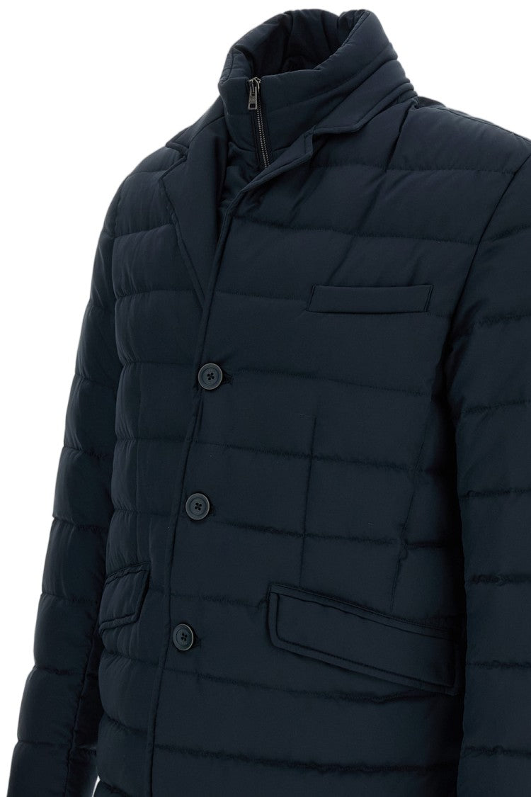 Herno Blue Arendelle Technical Fabric Quilted Jacket