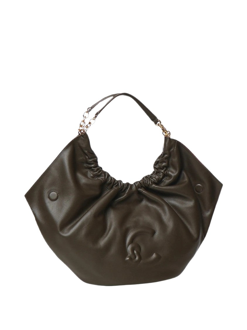 Coccinelle Smash Medium Gathered Leather Medium Handbag