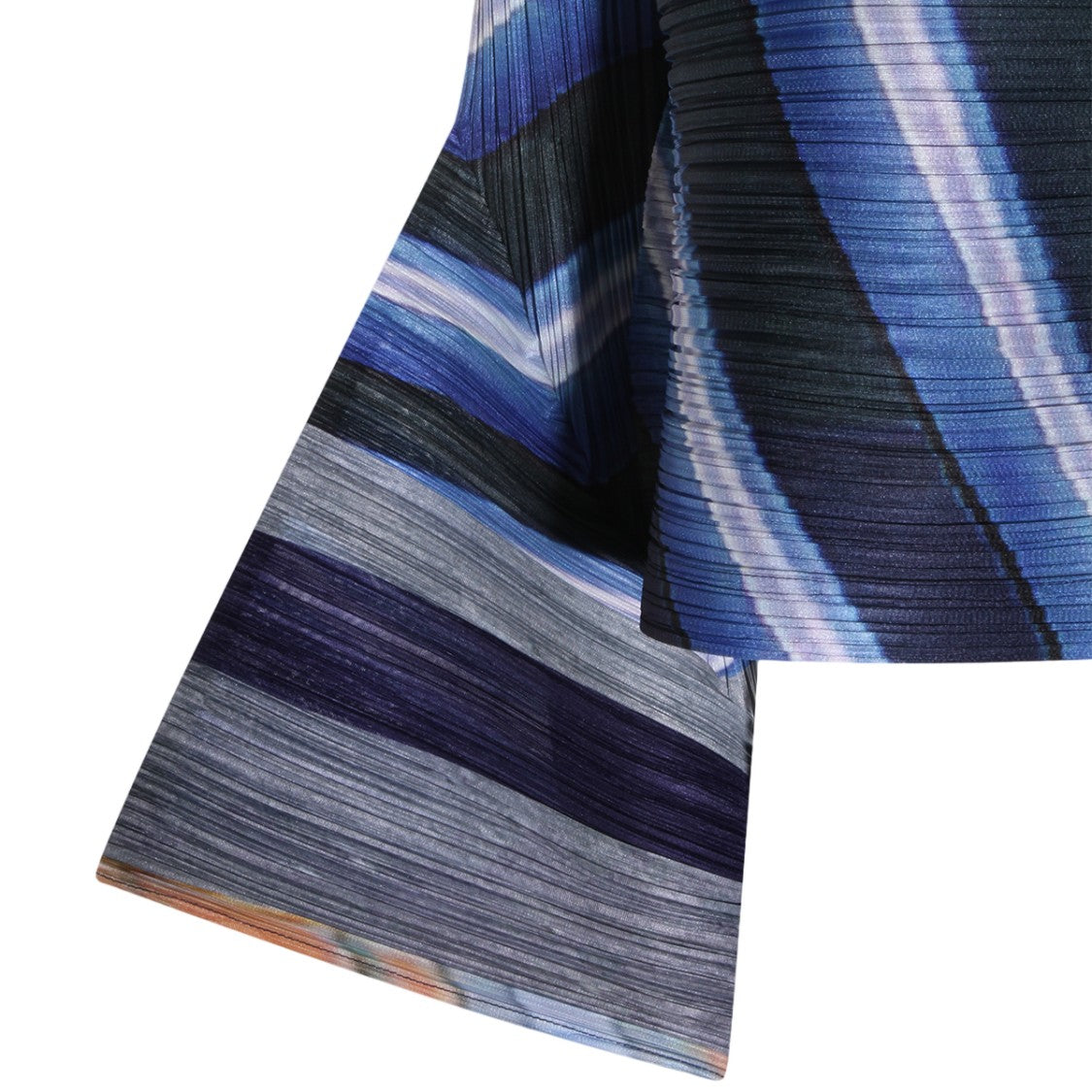 Issey Miyake Pleats Please Cropped Top With Flared Sleeves