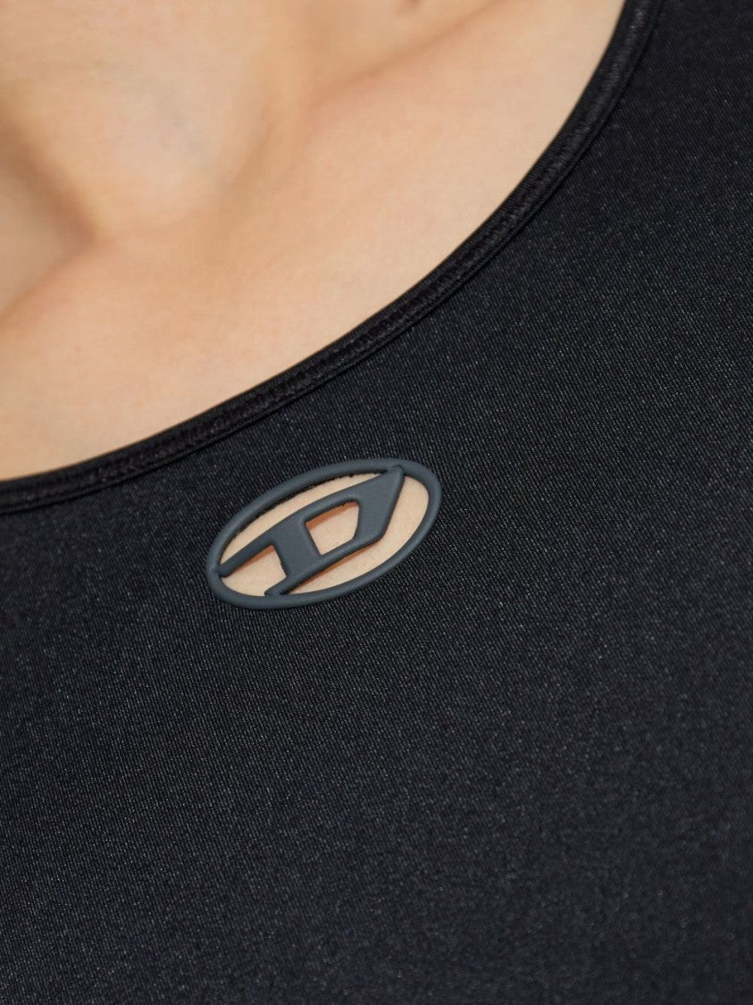 Diesel Fitted Long-Sleeve Bodysuit With Cutout Detail