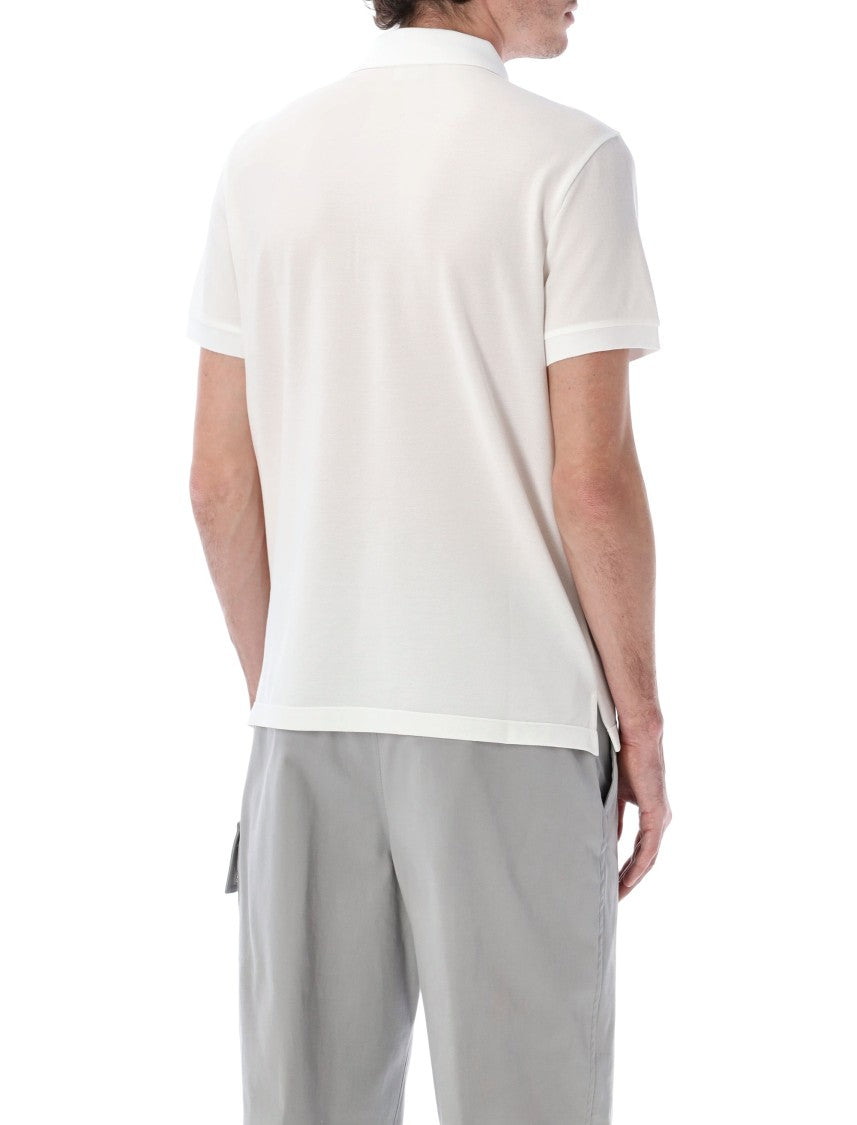 Fendi Cotton Piqué Polo Shirt With Buttoned Collar