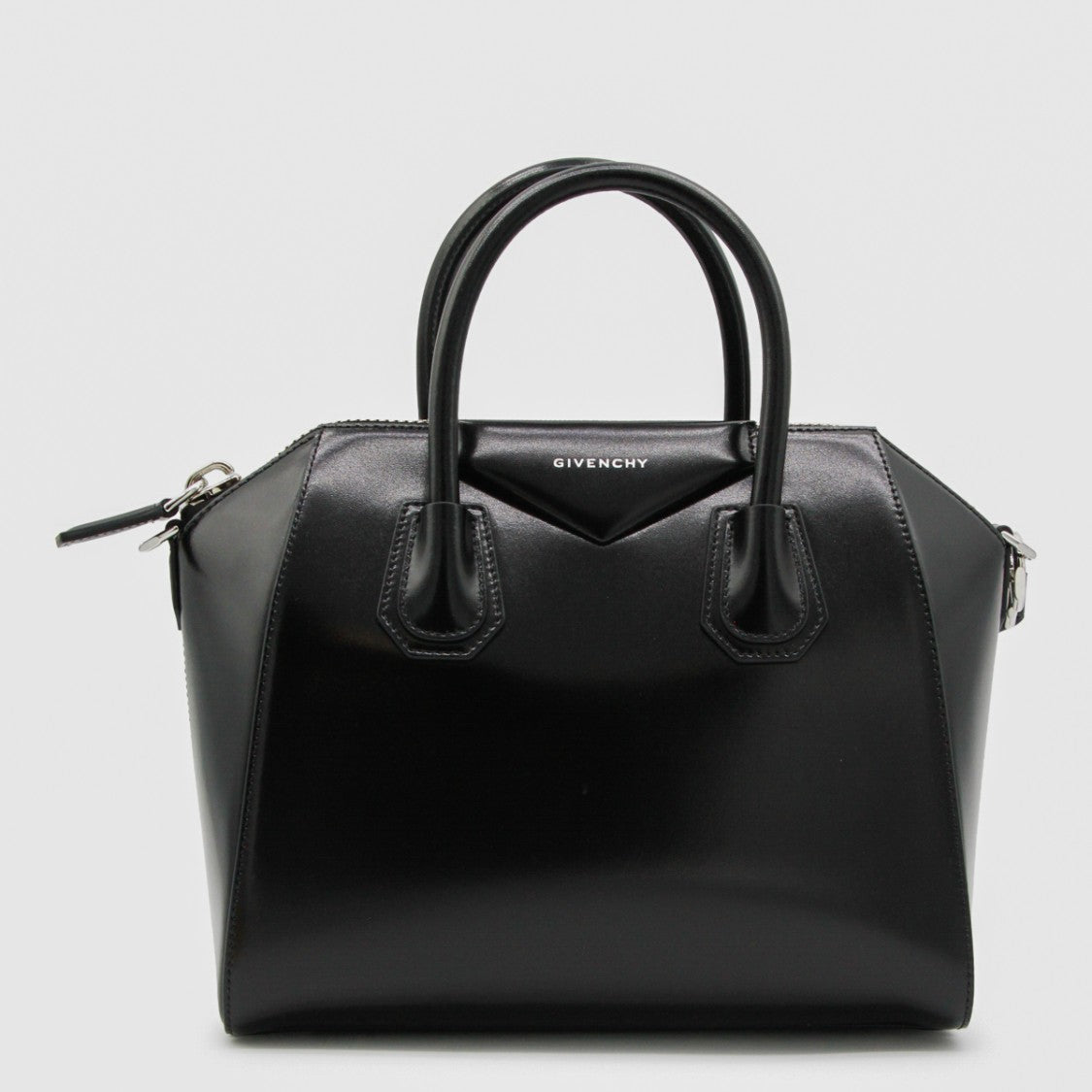 Givenchy Black Leather Antigona Small Top Handle Bag