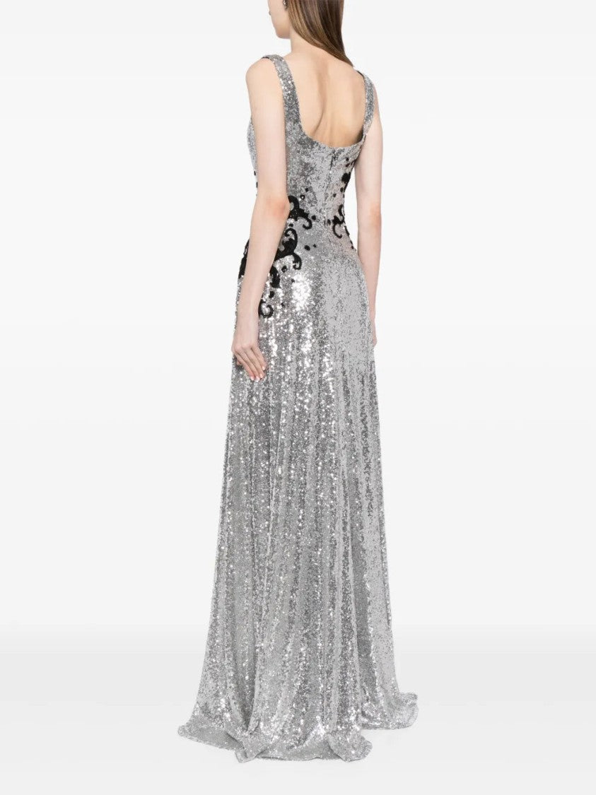 Saiid Kobeisy Sequin Dress With Embroidery
