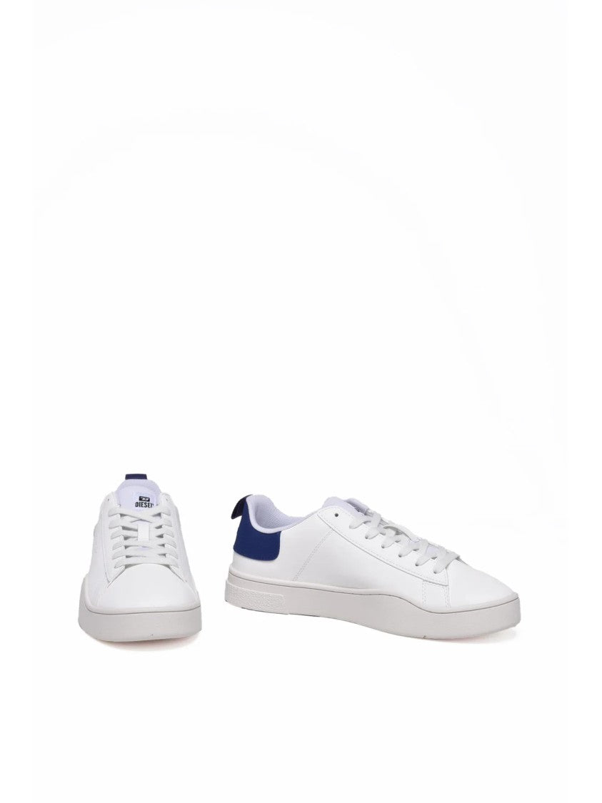 Diesel White Sky Blue Rubber Sneakers