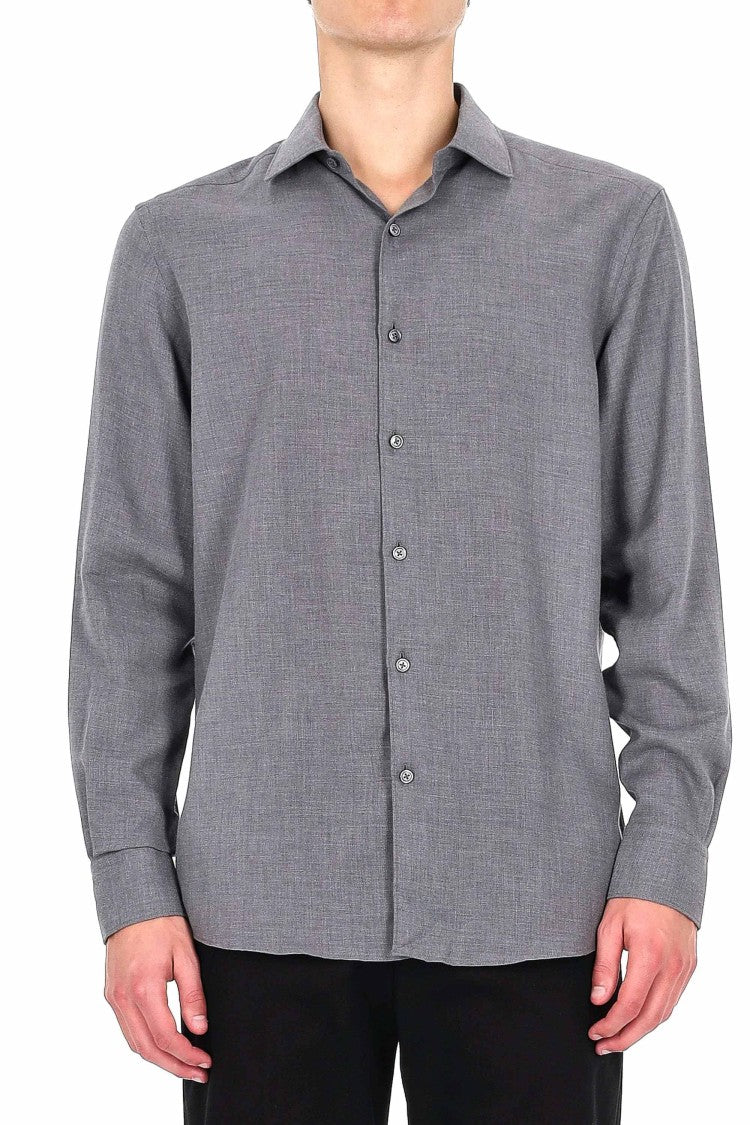 Zegna Cashco Cotton And Cashmere Shirt