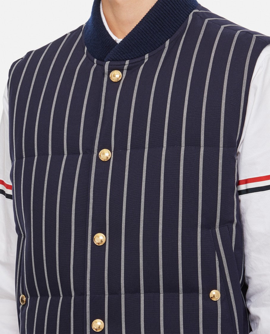 Thom Browne Wool Stripe Vest