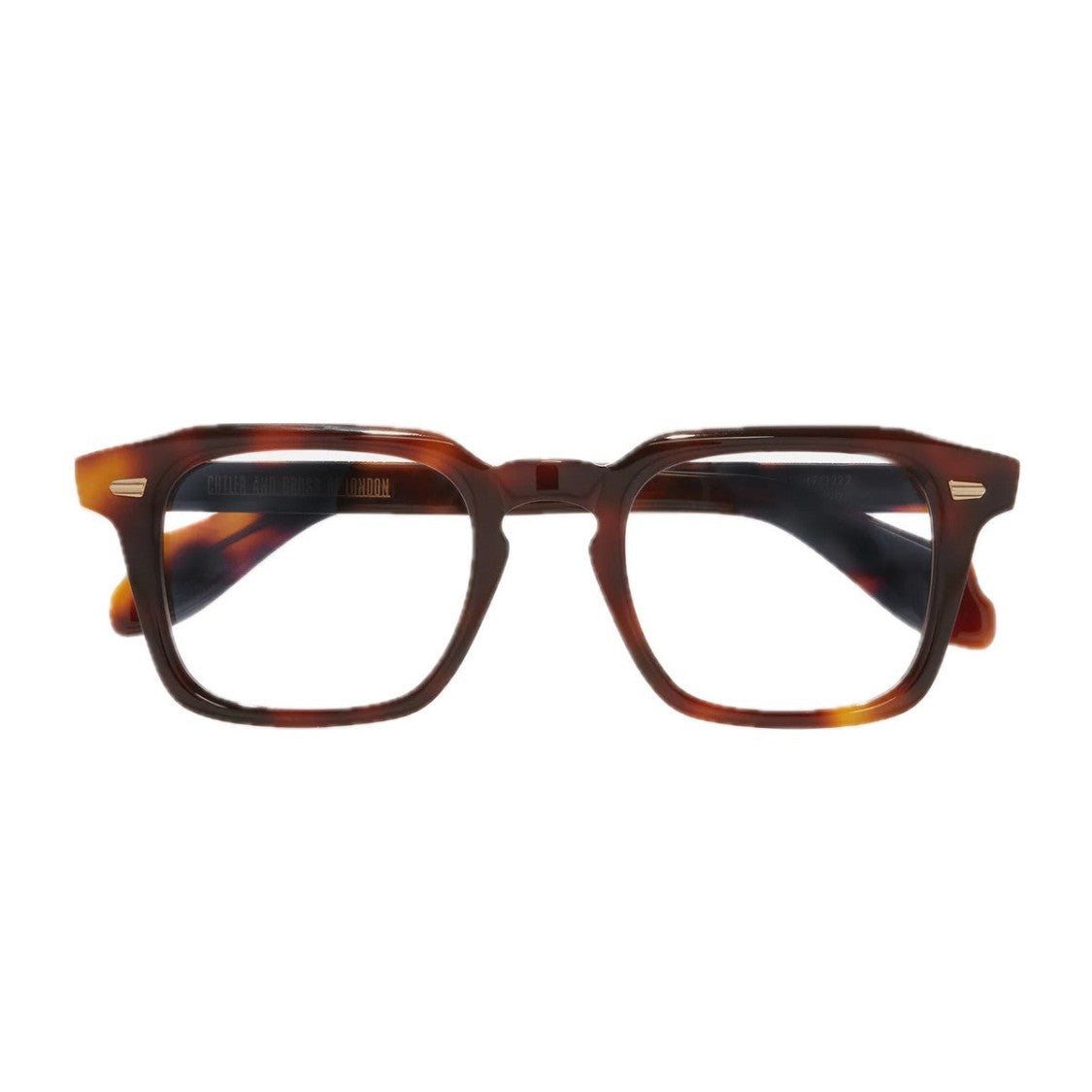 Cutler And Gross Havana Cg 1416 Acetate Square Sunglasses