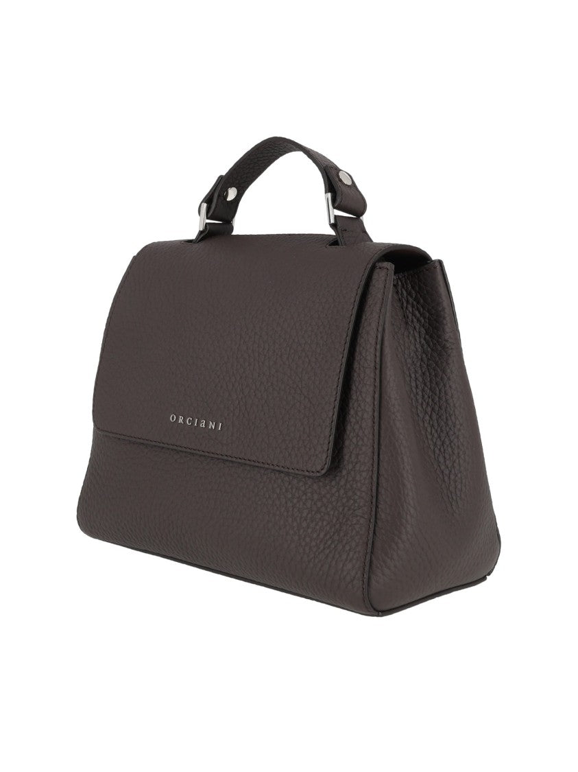 Claudio Orciani Brown Sveva Soft Small Calf Leather Handbag