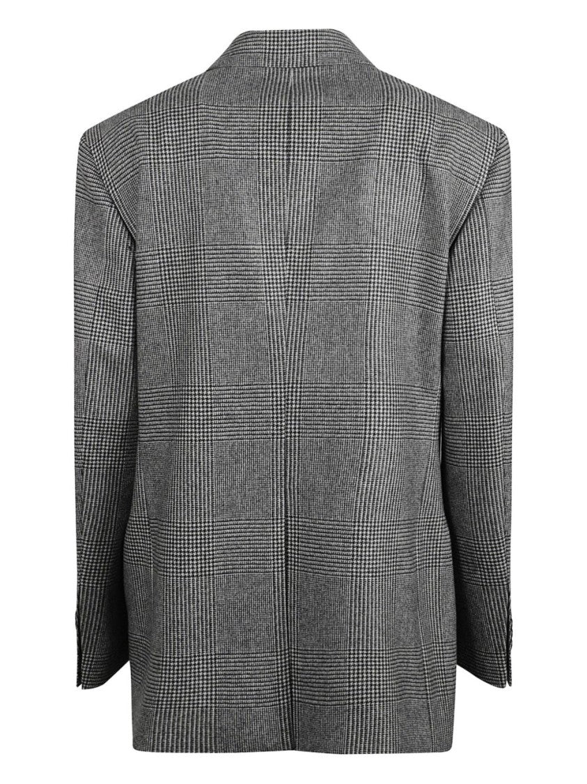 Tagliatore Checked Wool Suit With Double-Breasted Jacket