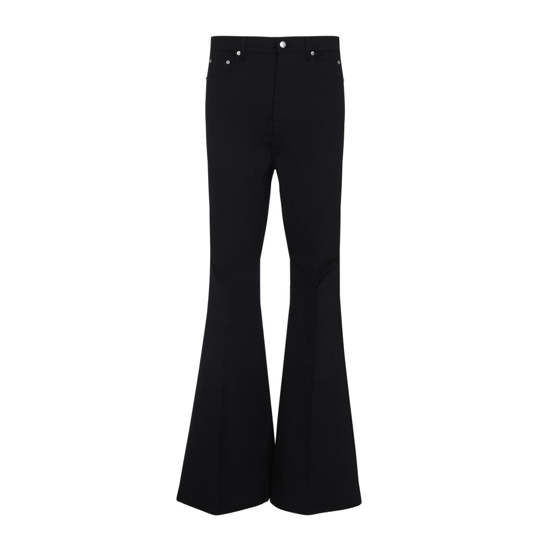 Rick Owens Flared Tailored Pants With Dramatic Bell-Bottom Design