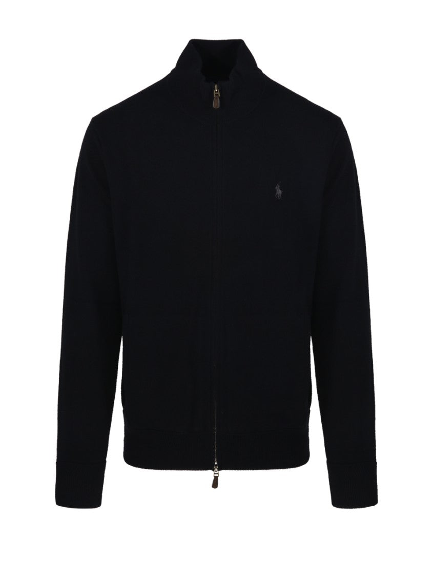 Polo Ralph Lauren High Collar Full Zip Sweater With Smooth Finish