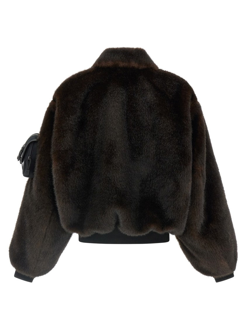 Coperni Faux Fur Bomber Jacket