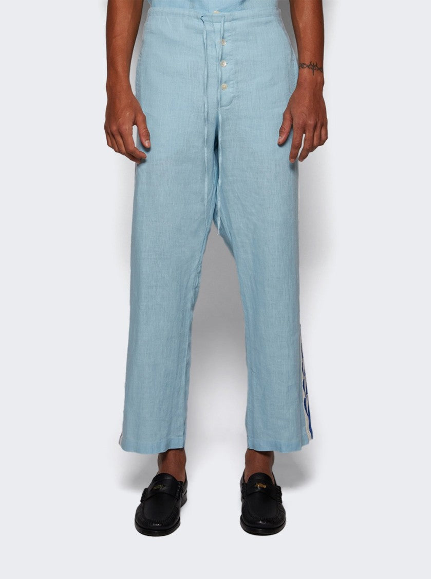 Bode Seedling Stripe Pajama Pants - Blue