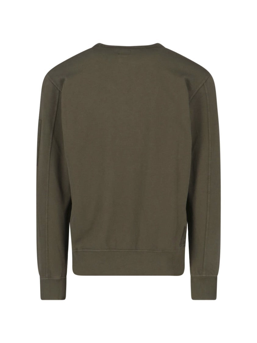 C.P. Company Classic Knit Sweater In Rich Green Tone