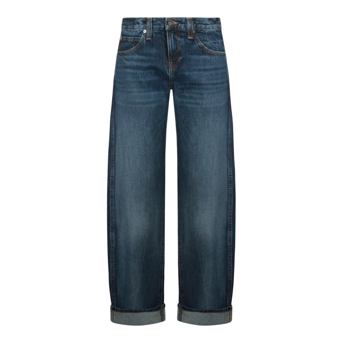 Khaite Blue Cotton Jeans
