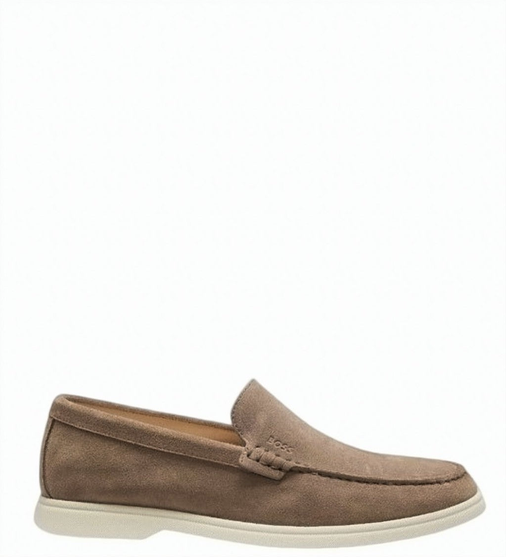 Boss Sienne Suede Slip On Loafers