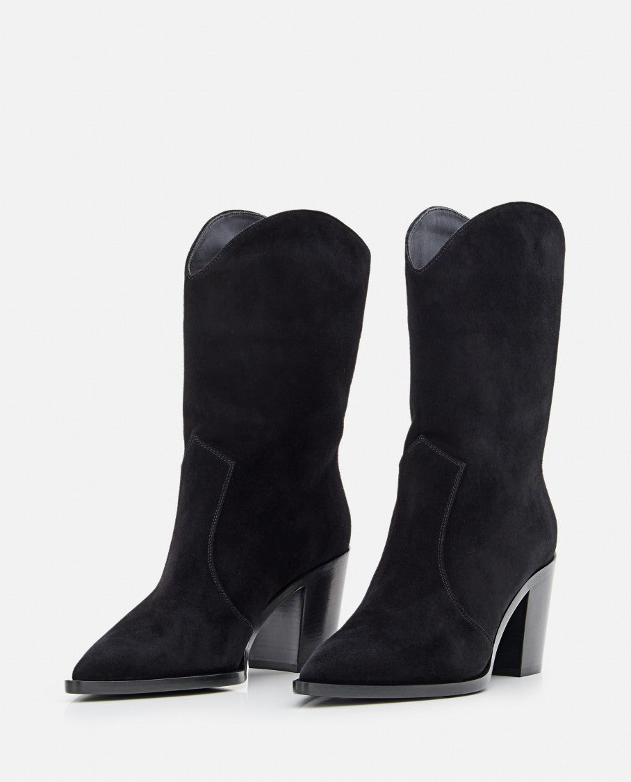 Gianvito Rossi Denver Suede Texan Boots