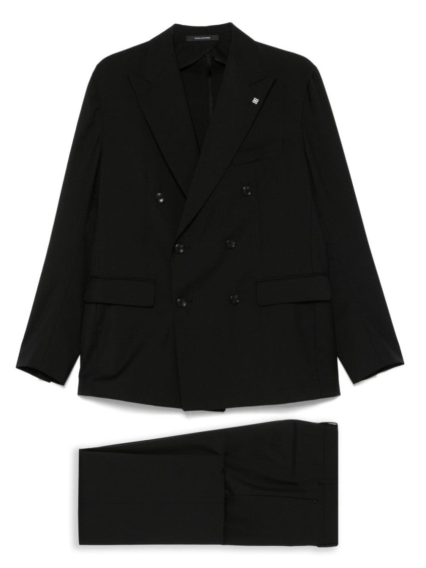 Tagliatore Double-Breasted Tailored Suit In Virgin Wool