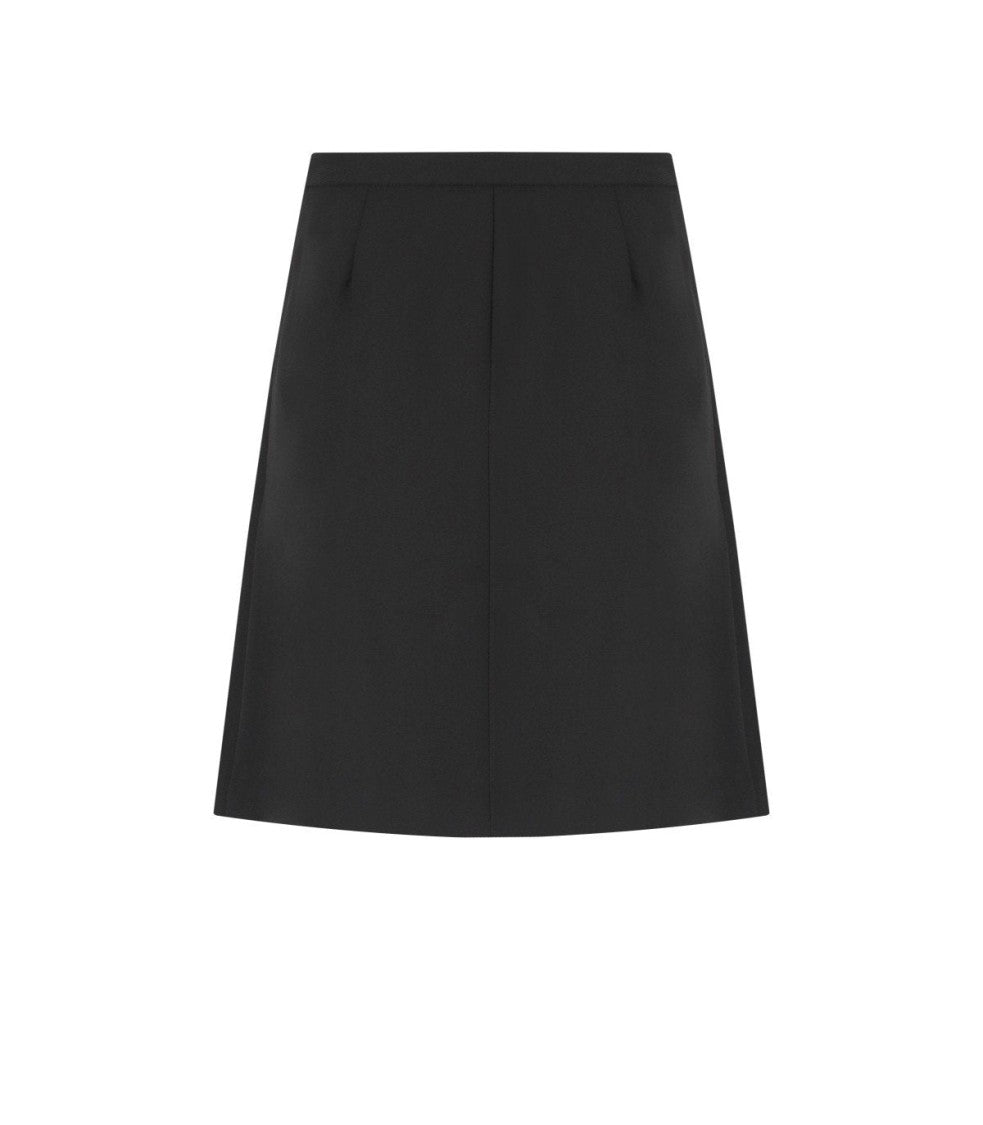Ganni Twill Black Mini Skirt